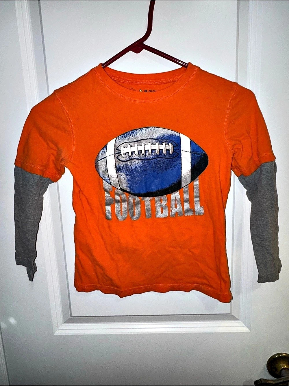 Jumping Beans Boys Football Graphic Tee Size Medium (5/6)